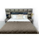 Покривало стьогане ромб Sparta 38 коричневе 200x220 см