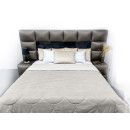 Покривало стьогане черепиця Sparta 09 світло-сіре 200x220 см