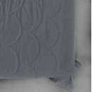 Покрывало стеганое черепица Sparta 22 темно-серое 220х220 см