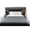 Покривало стьогане еліпс Sparta 22 темно-сіре 220х240 см