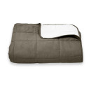 Покривало стьогане квадрат Sparta 38 коричневе 200x220 см