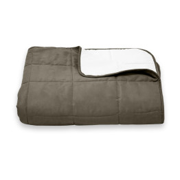 Покривало стьогане квадрат Sparta 38 коричневе 200x220 см