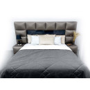 Покрывало стеганое лабиринт Sparta 22 темно-серое 240х240 см