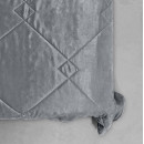 Покрывало стеганое лабиринт Sparta 22 темно-серое 240х240 см