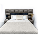 Покрывало стеганое мозаика Sparta 09 светло-серое 200x220 см