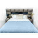 Покрывало стеганое полоса Sparta 30 голубое 220х220 см