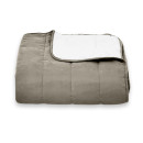 Покрывало стеганое полоса Sparta 38 коричневое 160x220 см