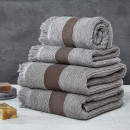 Банное полотенце 1107 махровое 70х140 см (ГЕРТИ) серый 3112