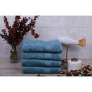 Полотенце для лица 1113 махровое 50х100 см (бордюр CHESS) изумрудное 17-4412