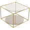 Стіл Cube SM110 Grey/Gold