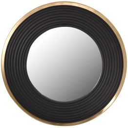 Настінне дзеркало Round 825 Gold/Black Ø 51 cm