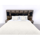 Покрывало стеганое черепица Barkhat 159 молочное 220x240 см