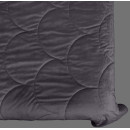 Покрывало стеганое черепица Barkhat 235 темный шоколад 220x220 см