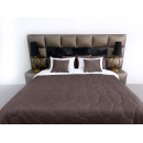 Покрывало стеганое элипс Barkhat 212 темно-коричневое 150x220 см