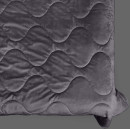 Покрывало стеганое волна Barkhat 235 темный шоколад 240x260 см