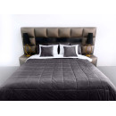 Покрывало стеганое квадрат Barkhat 235 темный шоколад 160x220 см