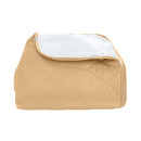 Покривало стьогане лабіринт Barkhat 110 темно-золоте 150x220 см