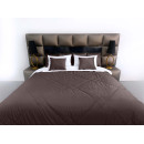 Покрывало стеганое лабиринт Barkhat 212 темно-коричневое 220x240 см