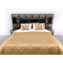 Покрывало стеганое мозаика Barkhat 110 темно-золотое 150x220 см