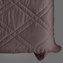 Покрывало стеганое мозаика Barkhat 212 темно-коричневое 150x220 см