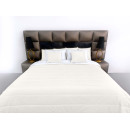 Покрывало стеганое полоса Barkhat 159 молочное 160x220 см