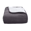 Покрывало стеганое полоса Barkhat 235 темный шоколад 160x240 см