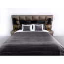 Покрывало стеганое полоса Barkhat 235 темный шоколад 160x240 см