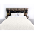 Покрывало стеганое ромб Barkhat 159 молочное 240x240 см