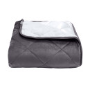 Покривало стьогане ромб Barkhat 235 темний шоколад 240x240 см