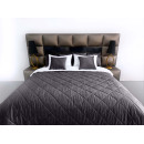 Покривало стьогане ромб Barkhat 235 темний шоколад 240x240 см