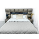 Покривало стьогане ромб Sparta 11 сіре 240х240 см