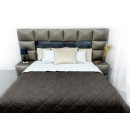 Покривало стьогане ромб Sparta 39 темно-коричневе 220х240 см