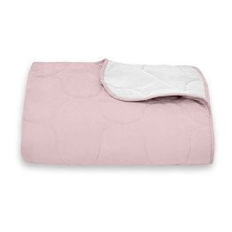 Покривало стьогане еліпс Sparta 24 світло-рожеве 220х240 см