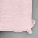 Покривало стьогане еліпс Sparta 24 світло-рожеве 240х240 см