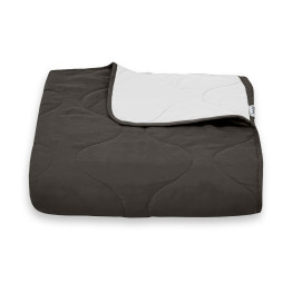 Покривало стьогане хвиля Sparta 39 темно-коричневе 150х220 см