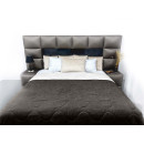 Покривало стьогане хвиля Sparta 39 темно-коричневе 150х220 см