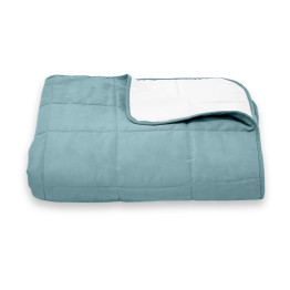 Покривало стьогане квадрат Sparta 32 темно-бірюзовий 220х220 см