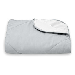 Покрывало стеганое лабиринт Sparta 11 серое 130x240 см