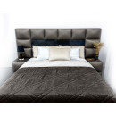 Покрывало стеганое мозаика Sparta 39 темно-коричневое 200x220 см