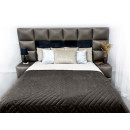 Покривало стьогане піраміда Sparta 39 темно-коричневе 150х220 см