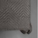 Покривало стьогане піраміда Sparta 39 темно-коричневе 150х220 см