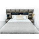 Покривало стьогане смуга Sparta 11 сіре 130x240 см