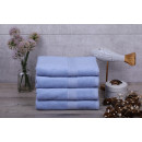 Полотенце для лица 1113 махровое 50х100 см (бордюр CHESS) голубое 14-4210