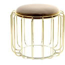 Табурет-стіл Carl SM110 Greybrown / Gold