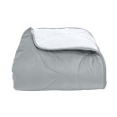 Покривало стьогане черепиця Barkhat 237 сіре 240x240 см