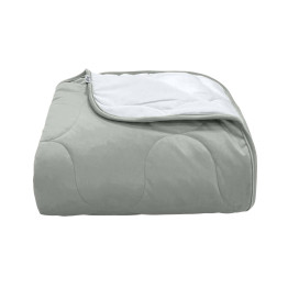 Покривало стьогане еліпс Barkhat 129 сріблясте 240x240 см