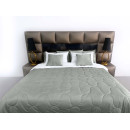 Покрывало стеганое элипс Barkhat 129 серебряное 240x240 см