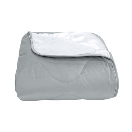 Покривало стьогане хвиля Barkhat 237 сіре 240x240 см