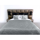 Покрывало стеганое волна Barkhat 237 серое 200x220 см