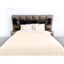 Покривало стьогане квадрат Barkhat 203 світло-бежеве 200x220 см